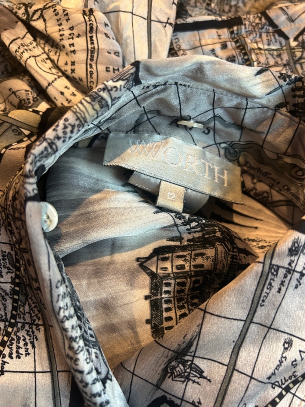 WORTH silk button down - Picture 5 of 5